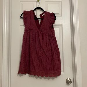 Cute maroon/purple babydoll dress